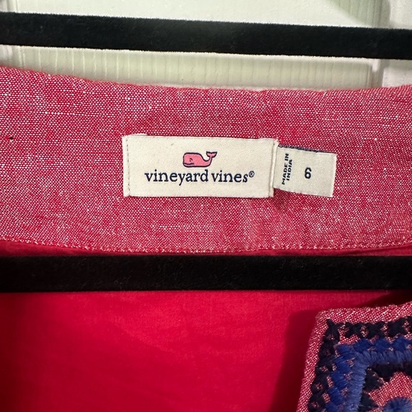 Vineyard Vines Embroidered Tunic Dress. Size 6. - Picture 4 of 6